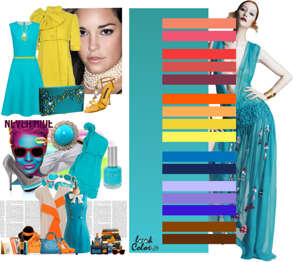 Модный цвет 2011 — Насыщенная бирюза. Сочетание