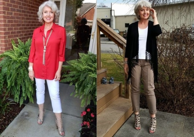 Стильный женский наряд для женщин после 50 лет