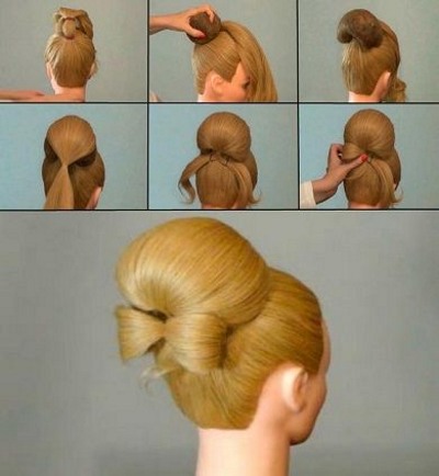 Как сделать бант из волос. Пошаговая инструкция на длинные и средние волосы для девочки и девушки. Фото