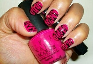 Розовый маникюр на длинных ногтях - фото 10