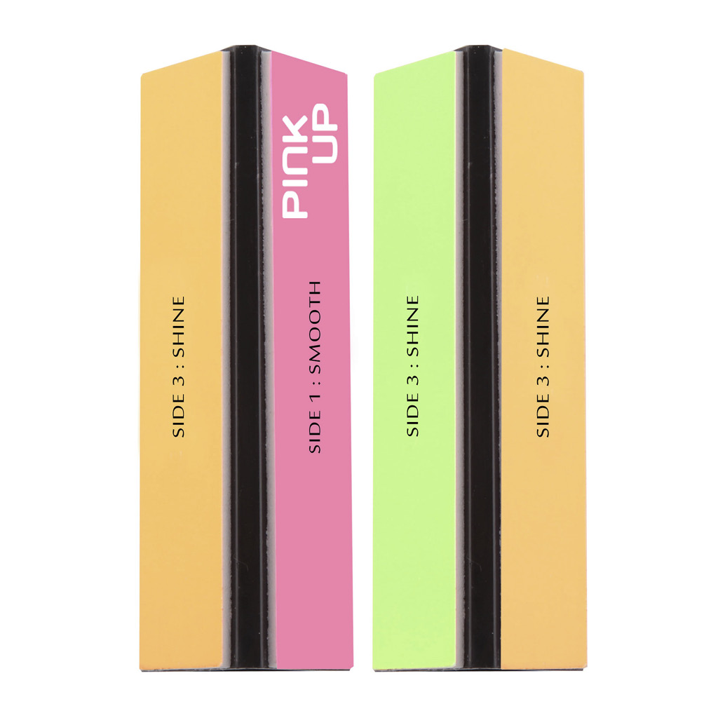 Блок полировочный Pink Up Accessories 3-х сторонний 240/320/1500 грит