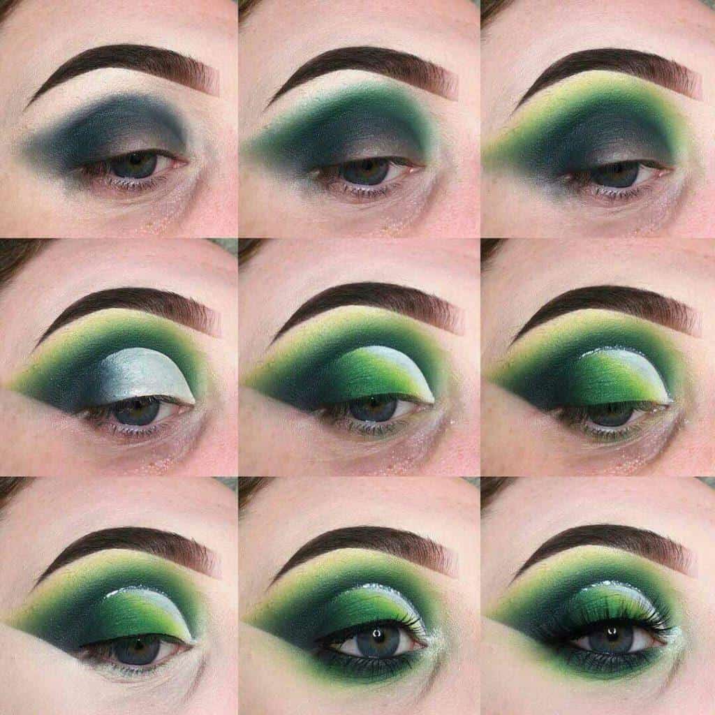макияж для зеленых глаз 
