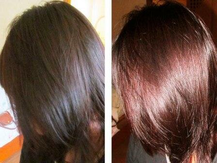 Покраска волос хной: фото до и после